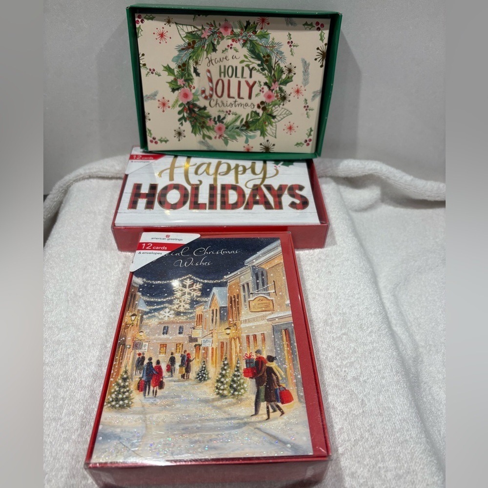Bundle of 3 | Christmas Holiday Card Boxes (36 Total)